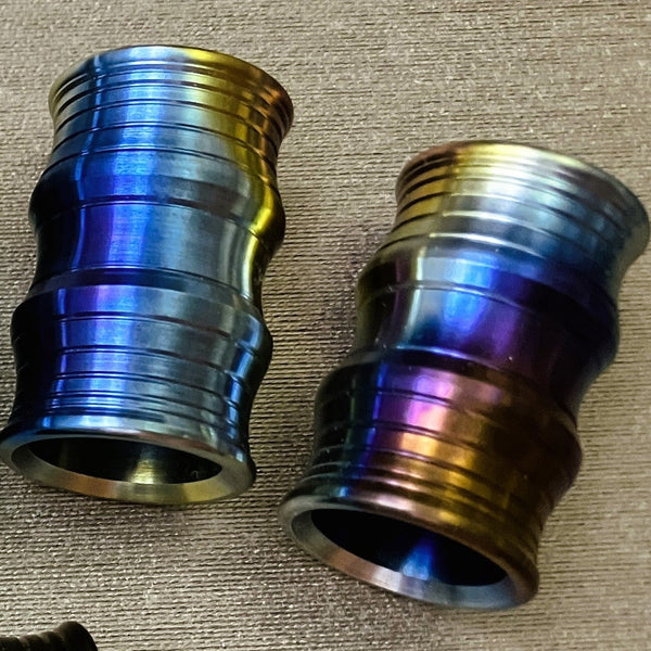 The Quantum Wave (Satin Rainbow-Ti w/ Nickel & Gold)