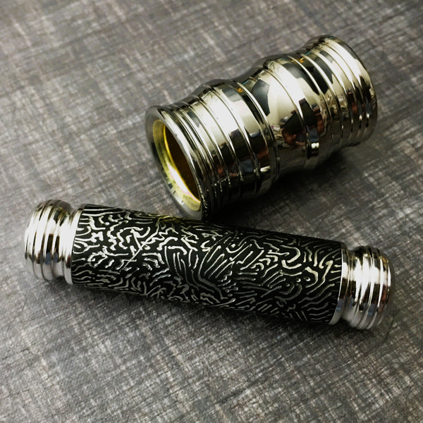 The Quantum Wave (Polished-Ti w/ Rhodium & Engraved Black DLC)