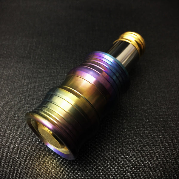 The Quantum Wave (Satin Rainbow-Ti w/ Nickel & Gold)