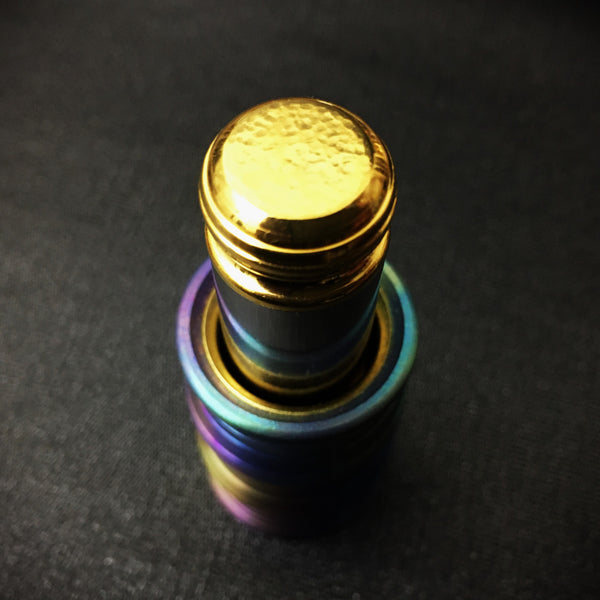 The Quantum Wave (Satin Rainbow-Ti w/ Nickel & Gold)
