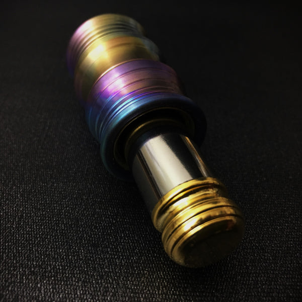 The Quantum Wave (Satin Rainbow-Ti w/ Nickel & Gold)