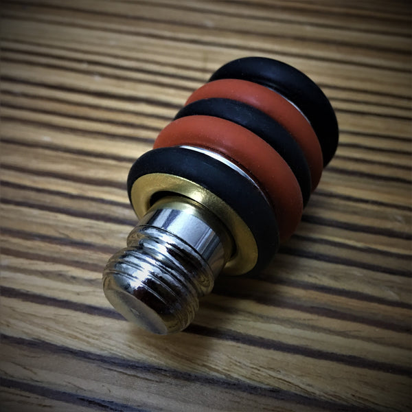 Nano-Baby Prototype (Black & Red Rubber & Brass)