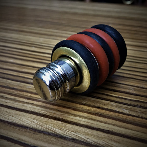 Nano-Baby Prototype (Black & Red Rubber & Brass)