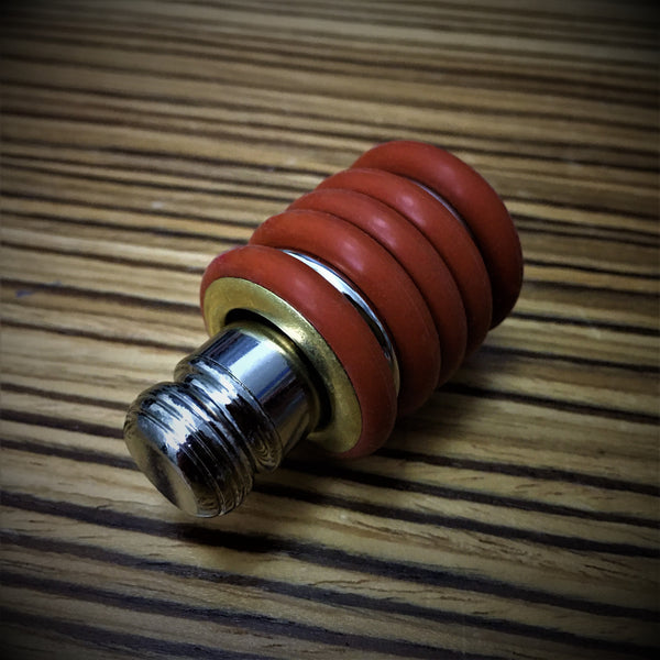 Nano-Baby Prototype (Red Silicone Rubber & Brass)