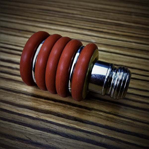 Nano-Baby Prototype (Red Silicone Rubber & Brass)