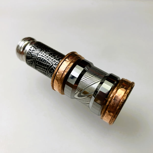 GEN 3.91 Proto Thinket (Faceted Tungsten, SS-Damascus & Copper)