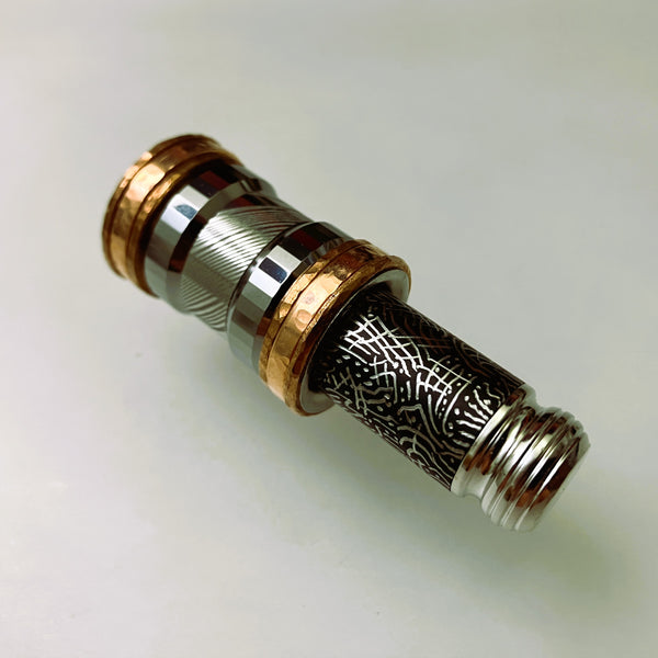 GEN 3.91 Proto Thinket (Faceted Tungsten, SS-Damascus & Copper)