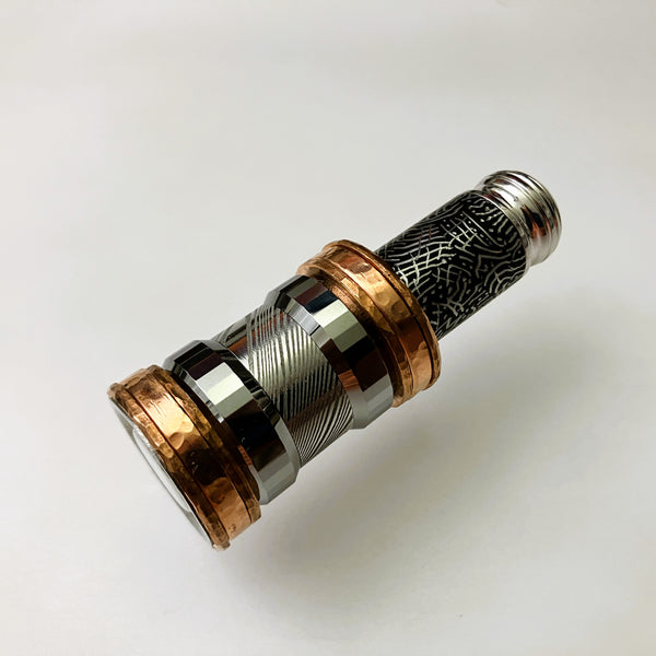 GEN 3.91 Proto Thinket (Faceted Tungsten, SS-Damascus & Copper)