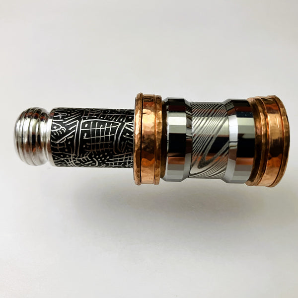GEN 3.91 Proto Thinket (Faceted Tungsten, SS-Damascus & Copper)