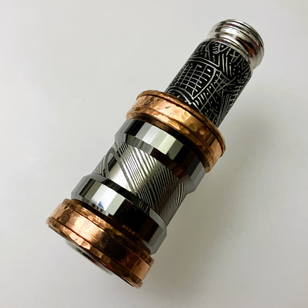 GEN 3.91 Proto Thinket (Faceted Tungsten, SS-Damascus & Copper)