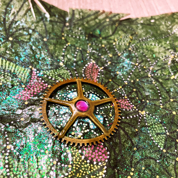 Smashed-Alien Spectre (mixed-media painting)