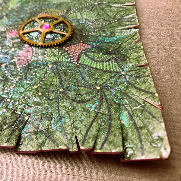 Smashed-Alien Spectre (mixed-media painting)