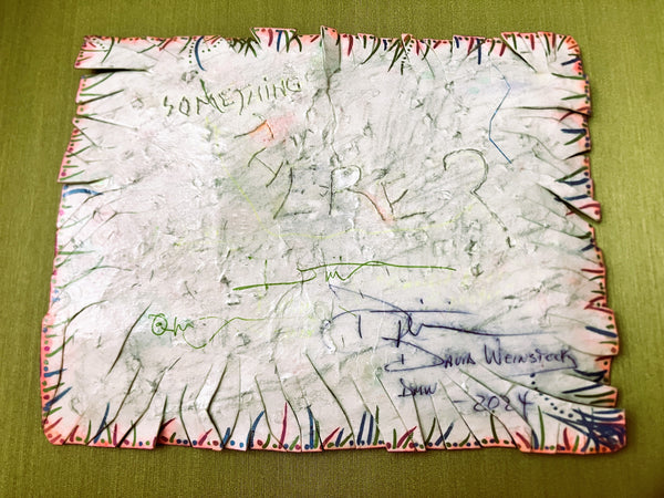 Smashed-Alien Spectre (mixed-media painting)