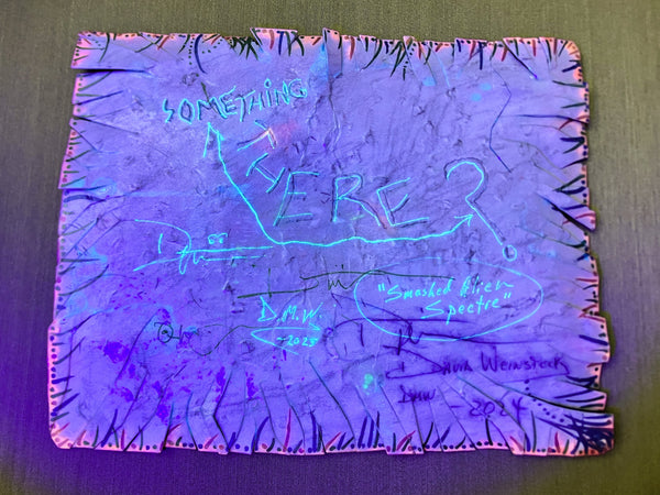 Smashed-Alien Spectre (mixed-media painting)