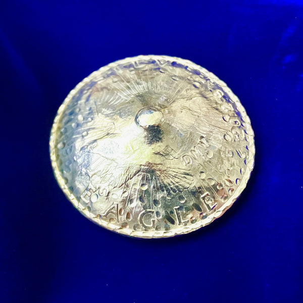 Smashed-Alien Peaked Silver Spin-Coin (1 oz .999 Pure Silver)