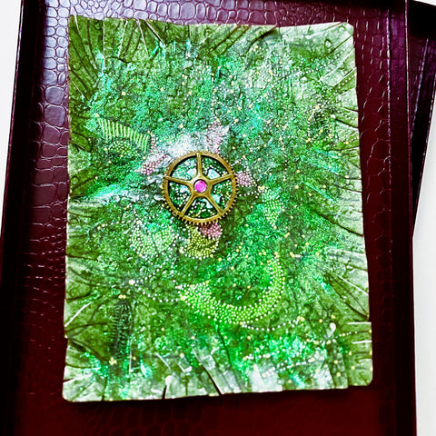 Smashed-Alien Spectre (mixed-media painting)