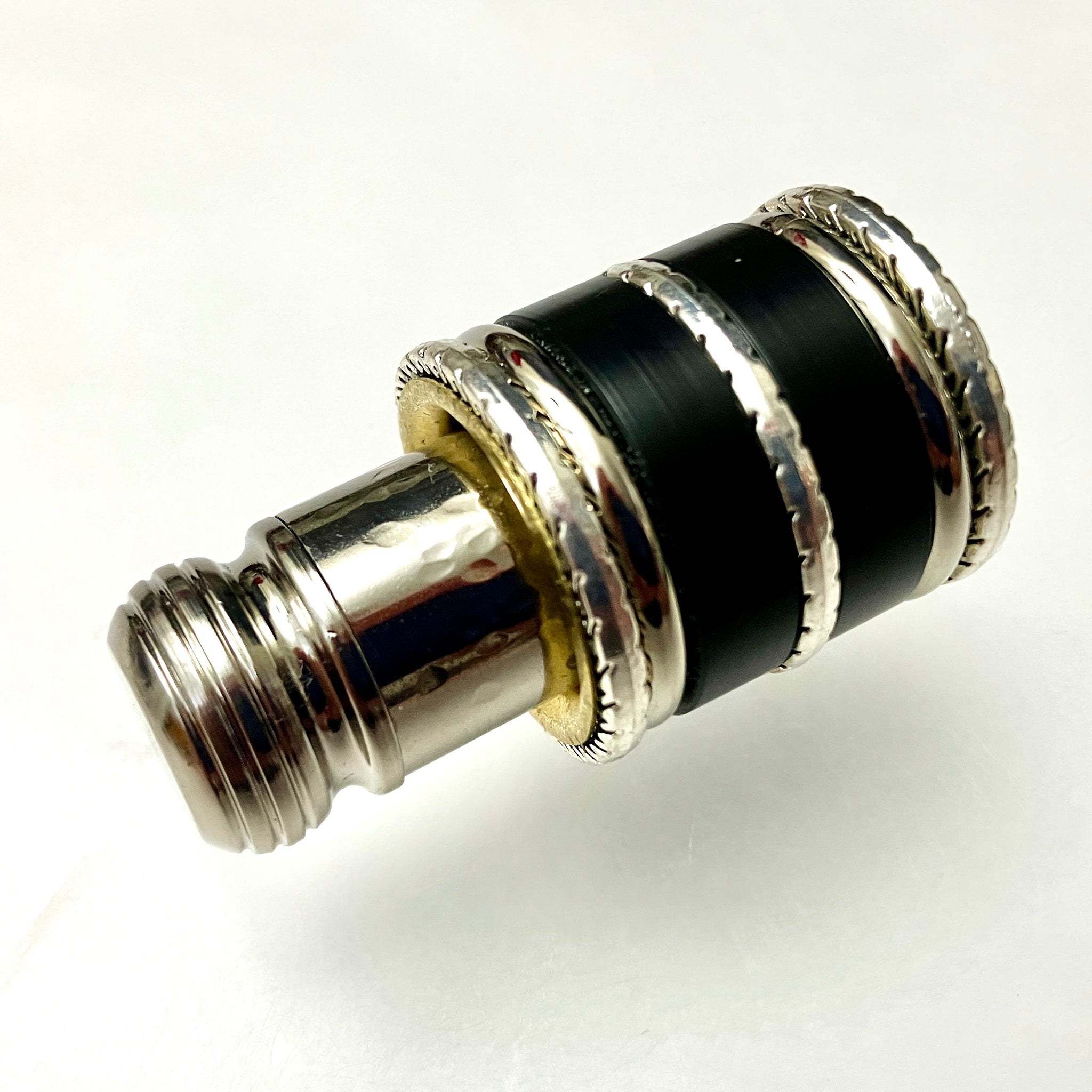 The Teeny Thinket (Black Acetal, Filigree & Nickel-2)