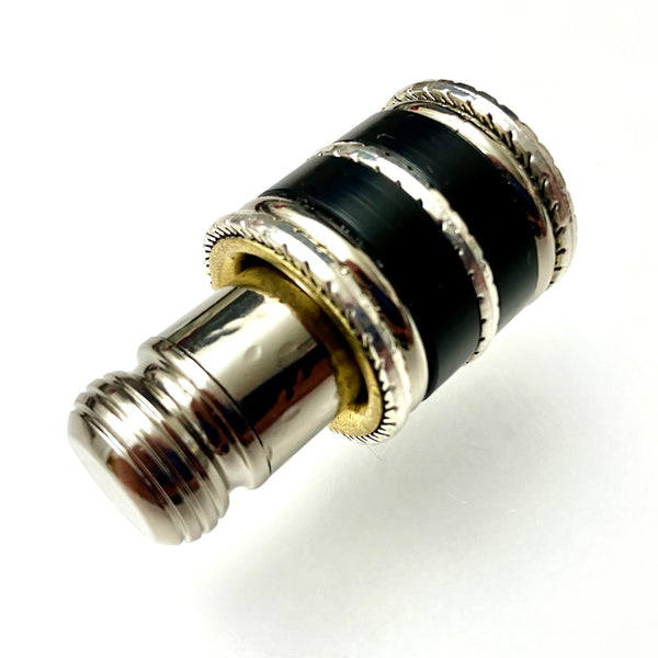 The Teeny Thinket (Black Acetal, Filigree & Nickel-2)