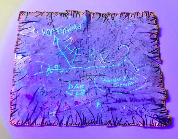 Smashed-Alien Spectre (mixed-media painting)