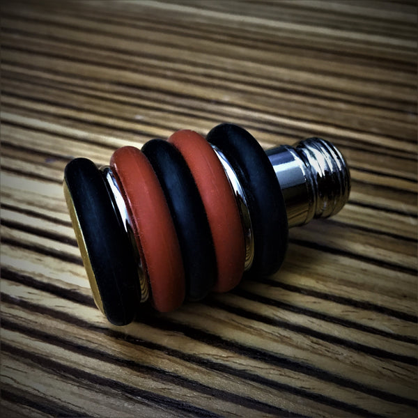 Nano-Baby Prototype (Black & Red Rubber & Brass)