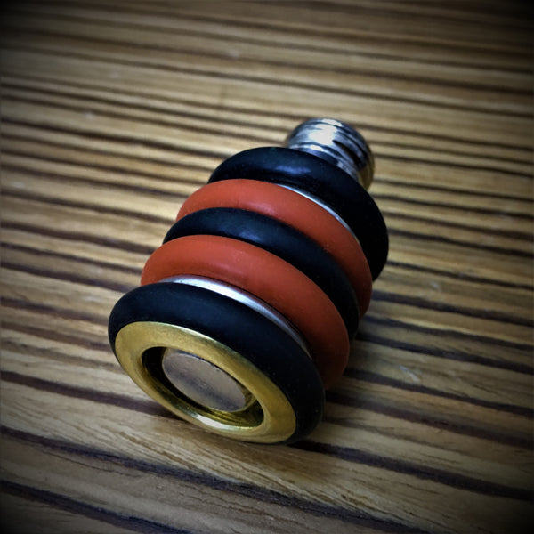 Nano-Baby Prototype (Black & Red Rubber & Brass)