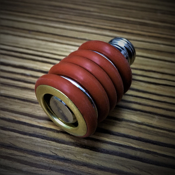 Nano-Baby Prototype (Red Silicone Rubber & Brass)