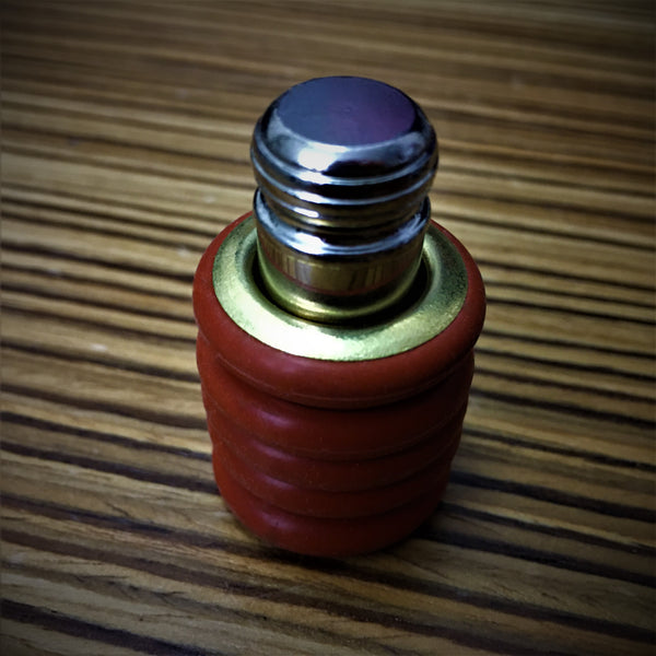 Nano-Baby Prototype (Red Silicone Rubber & Brass)
